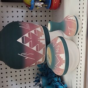 Navajo medicine bowl set